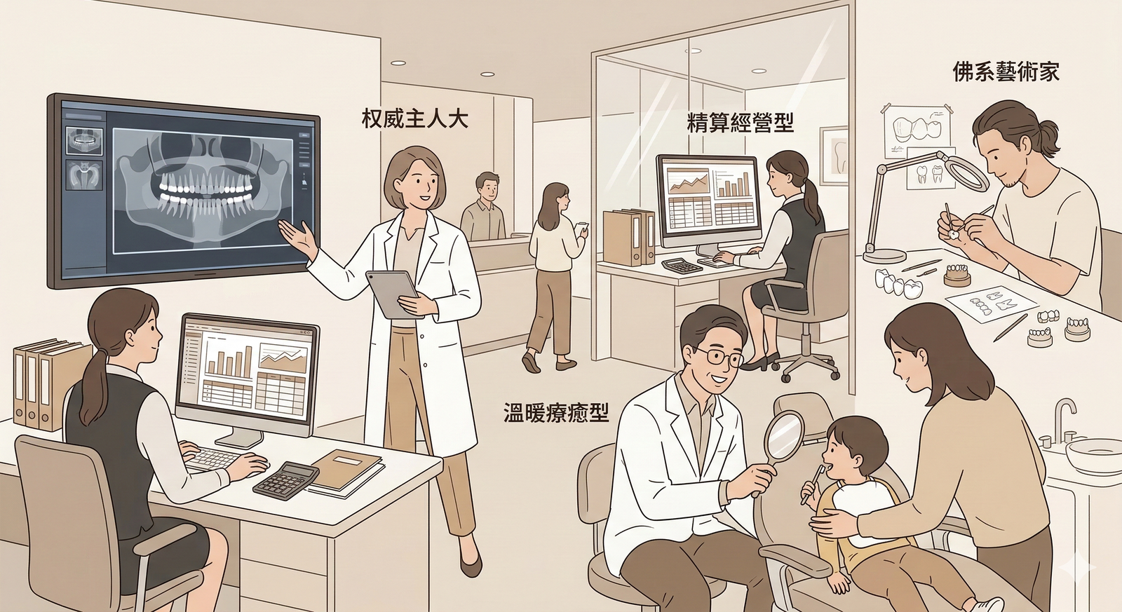 高端牙醫診所質感大廳