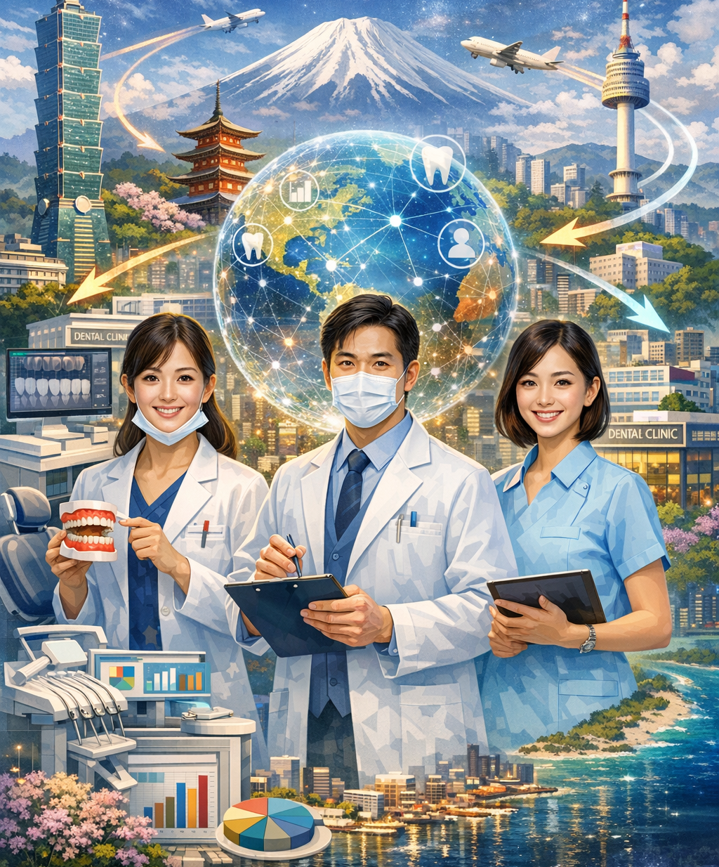 台灣、日本、韓國牙醫勞動市場分析：2025 跨國趨勢與診所經營策略